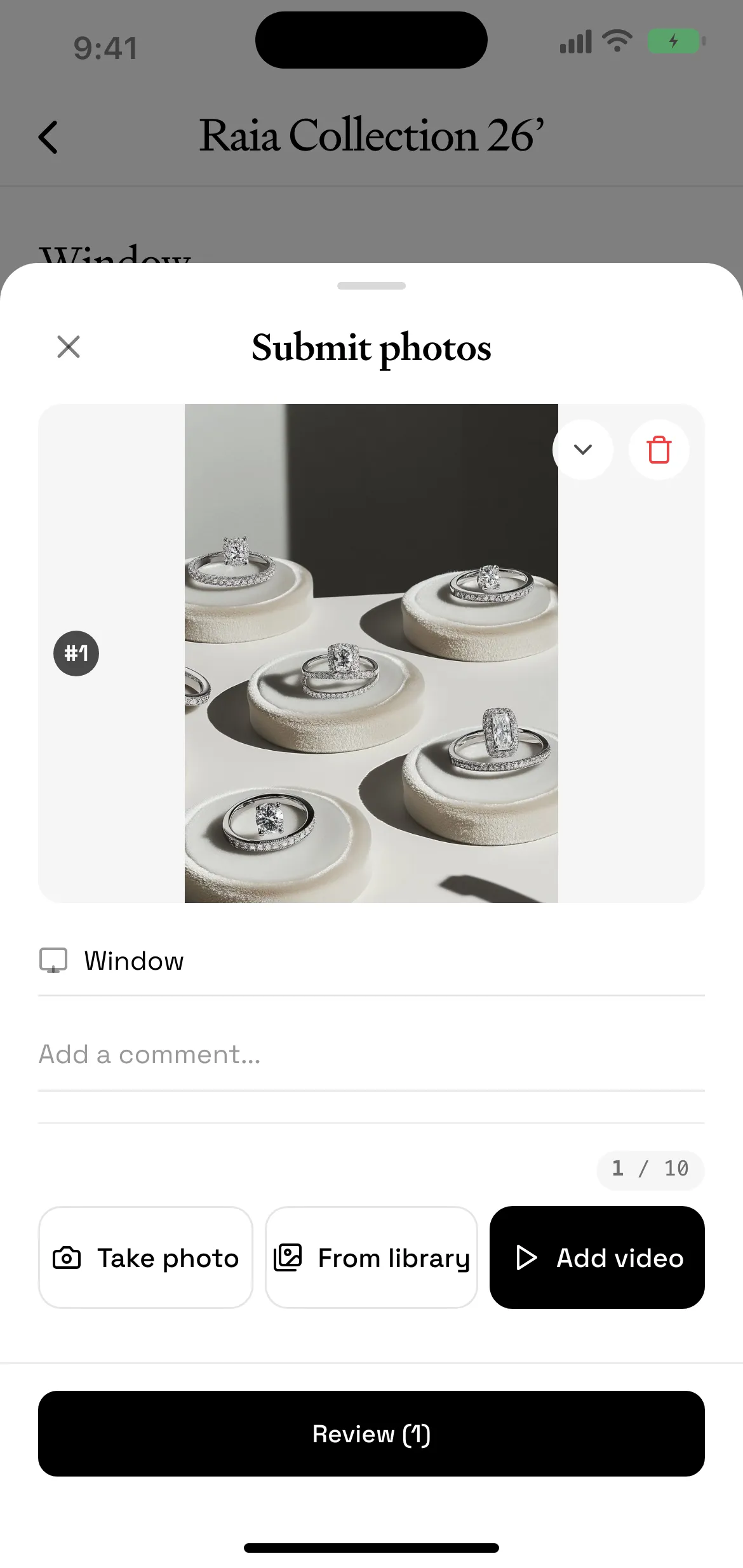 The app: the submission