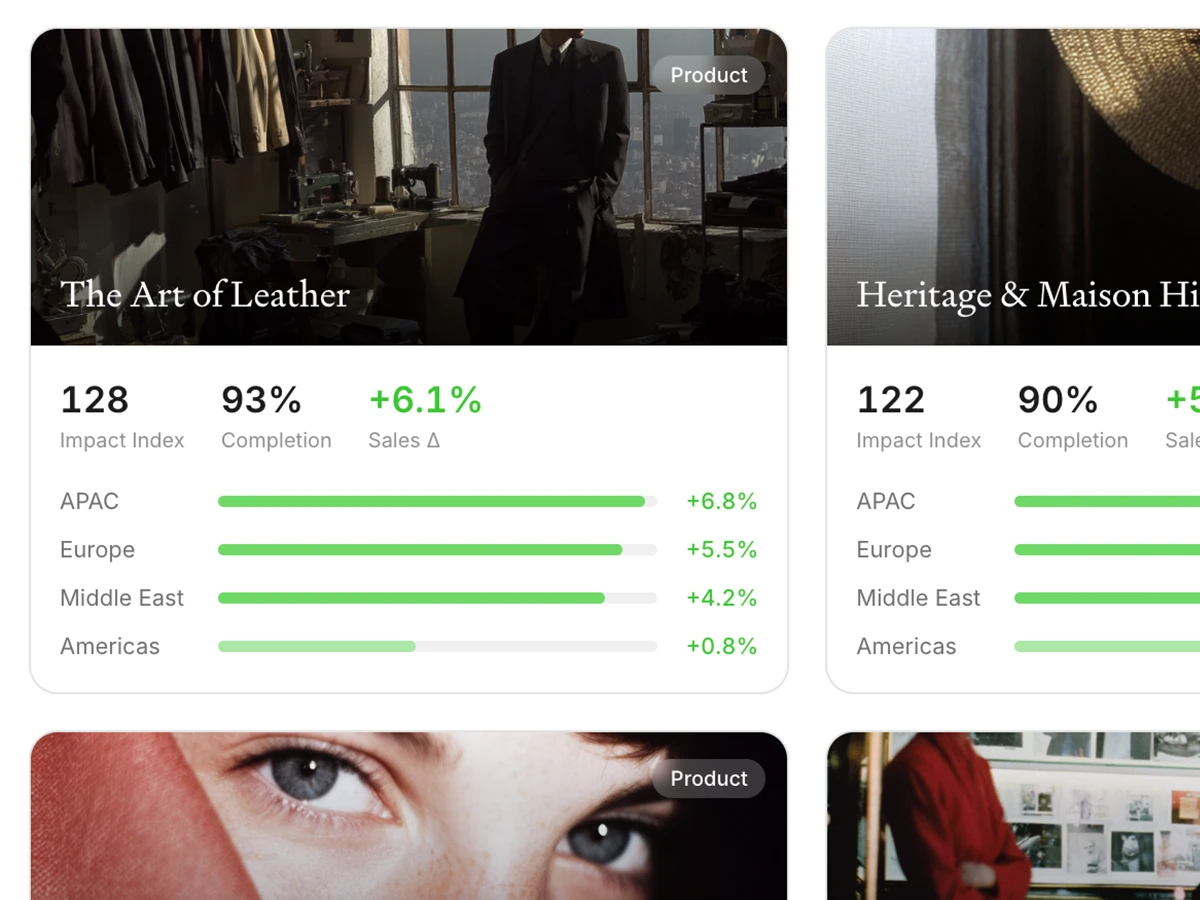 Product knowledge linked to catalogue SKUs